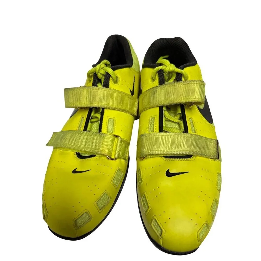 Nike Romaleos 2 Men's Weight Lifting Shoes Volt Yellow Gym 476927-730 Size 12 - Picture 3 of 12